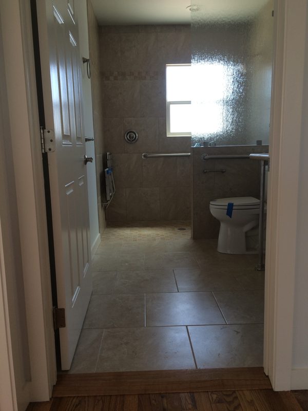 Finished bathroom remodel by Moore Quality Builders (project 3)