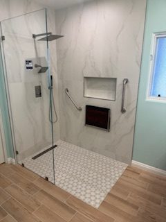Custom bathroom tile and fixture installation (project 6)