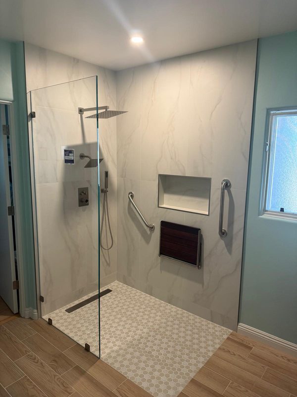 Custom bathroom tile and fixture installation (project 10)