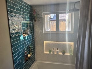 Custom bathroom tile and fixture installation (project 14)