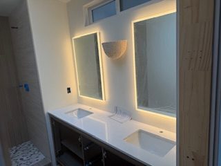 Finished bathroom remodel by Moore Quality Builders (project 15)
