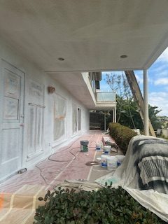 Custom outdoor deck with railing and framing (project 3)