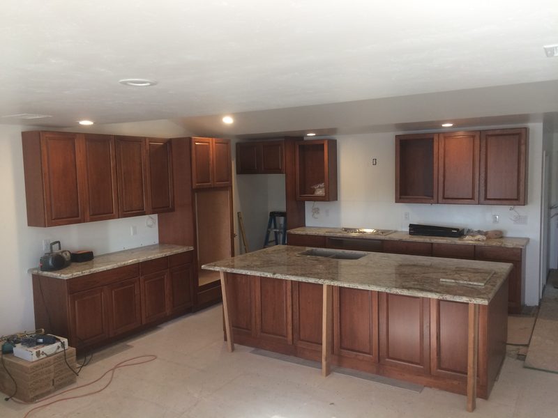 Custom kitchen cabinetry and countertop installation (project 10)